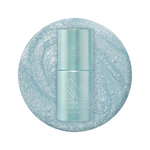 Olive and June Aqua Velvet - Gel bottle on bright pastel blue magnetic gel polish with shimmering velvet texture
