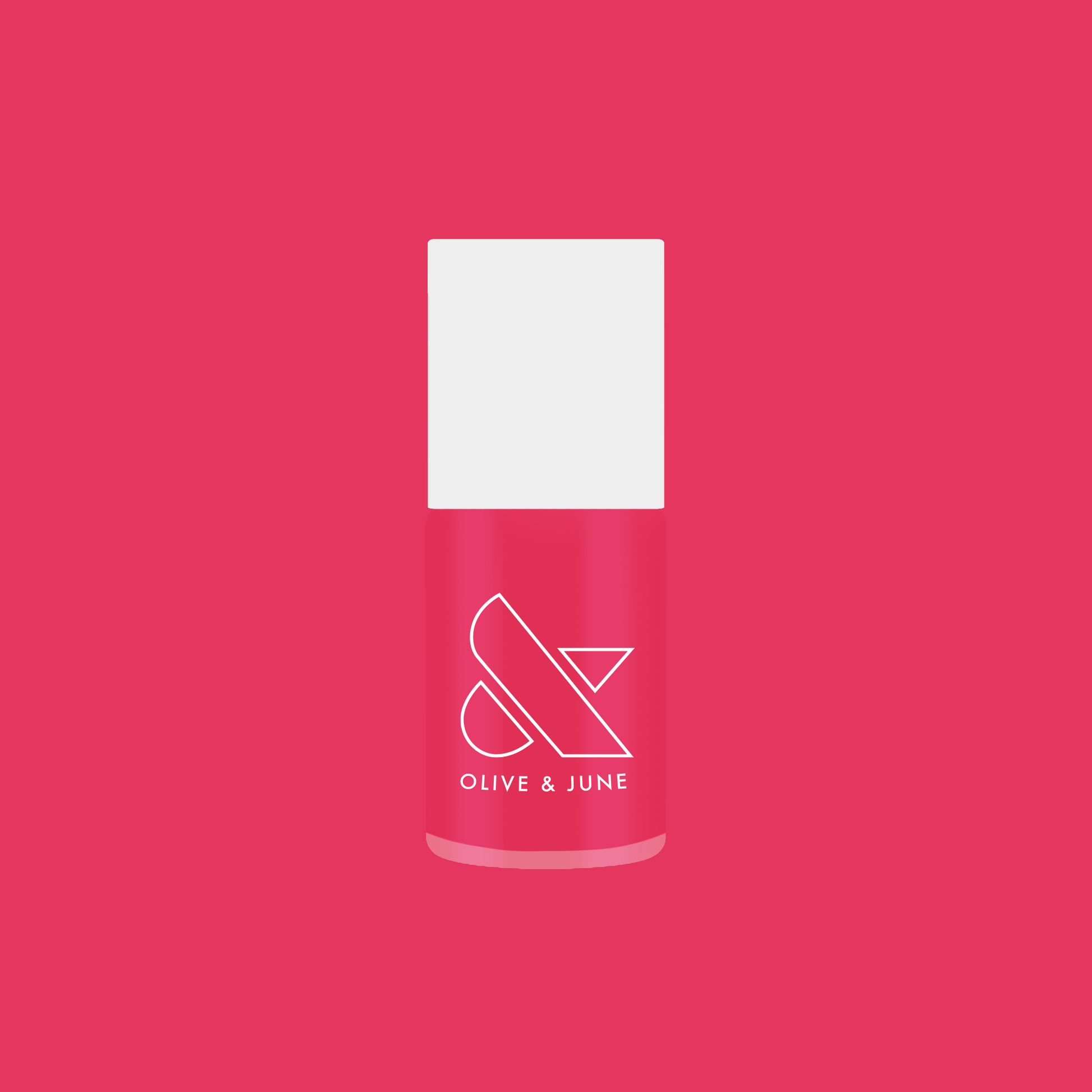 Diner Date bright hot pink nail polish bottle on matching background for a vibrant at-home manicure option