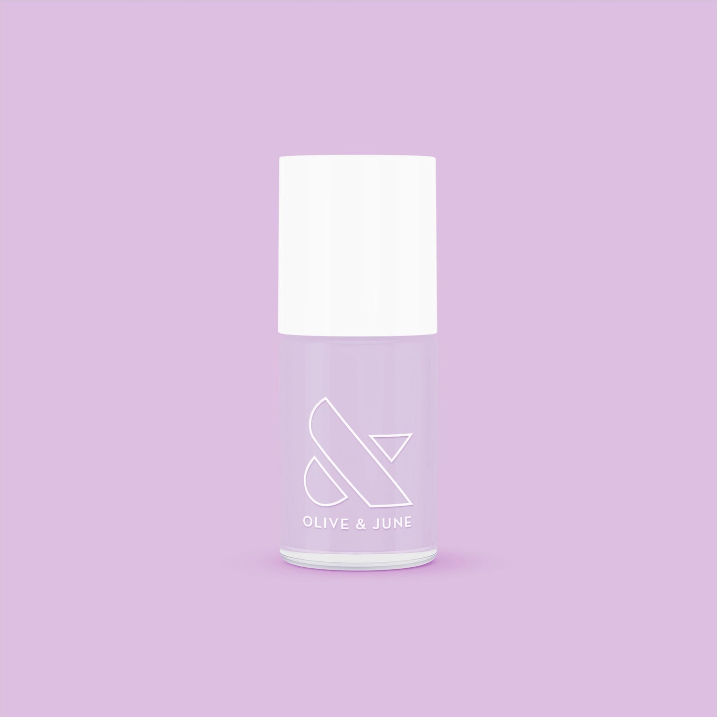 Bottle of You're Invited gel polish in soft lilac shade by Olive and June for a long-lasting manicure finish